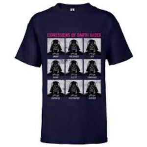 Star Wars Expressions of Darth Vader Short Sleeve T-Shirt
